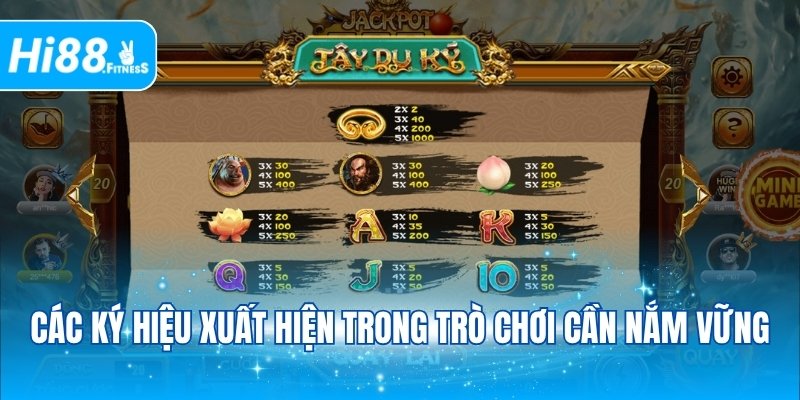 Các ký hiệu xuất hiện trong trò chơi cần nắm vững