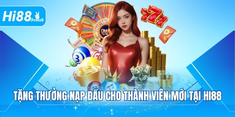 Tặng thưởng nạp đầu cho thành viên mới tại HI88